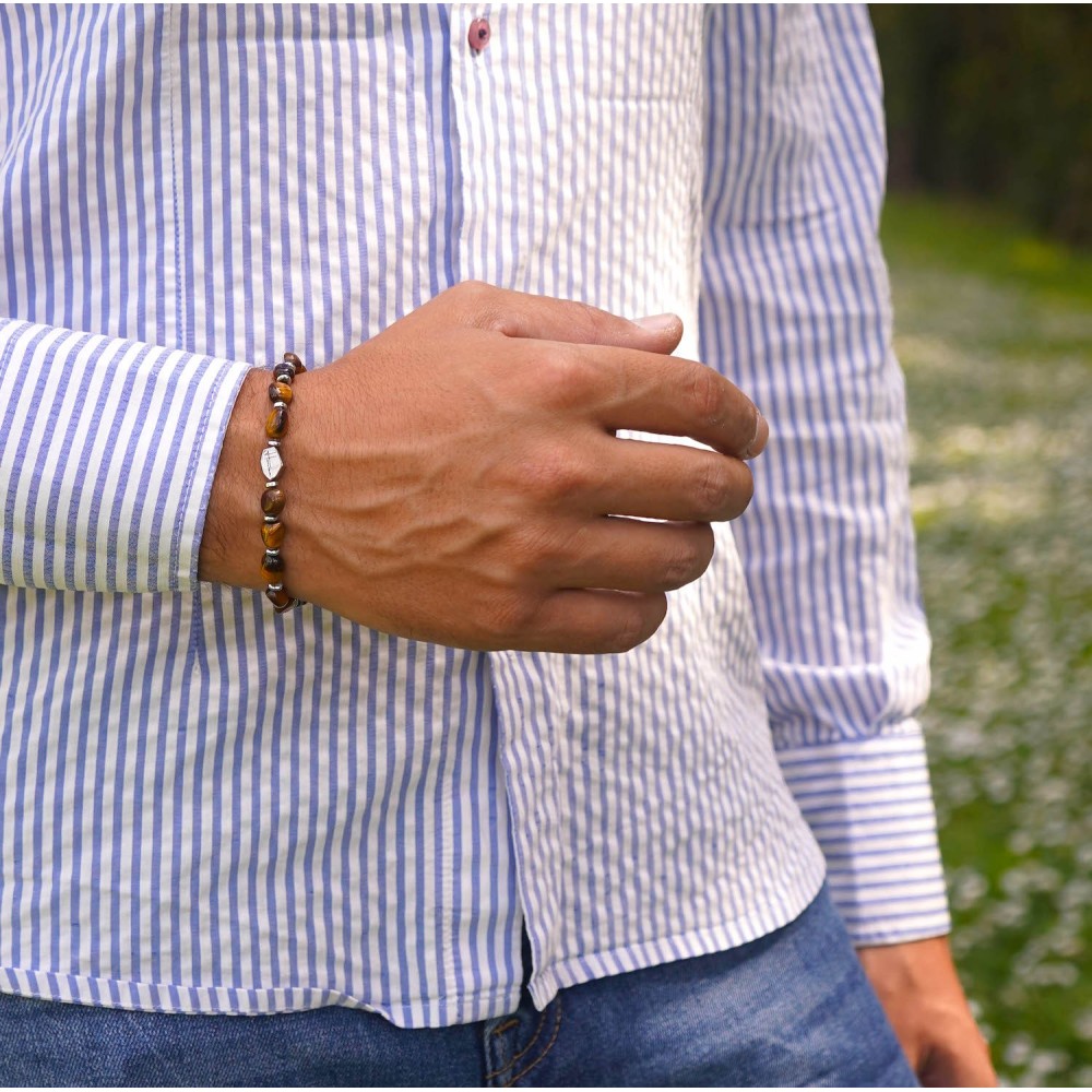 Men Women Bracelet with Tiger Eye...