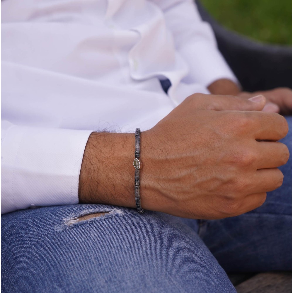 bracciale heishi pietre naturali