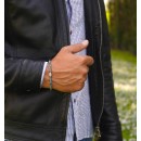 Men Women Bracelet Heishi African Turquoise Natural Stones and 925 Silver