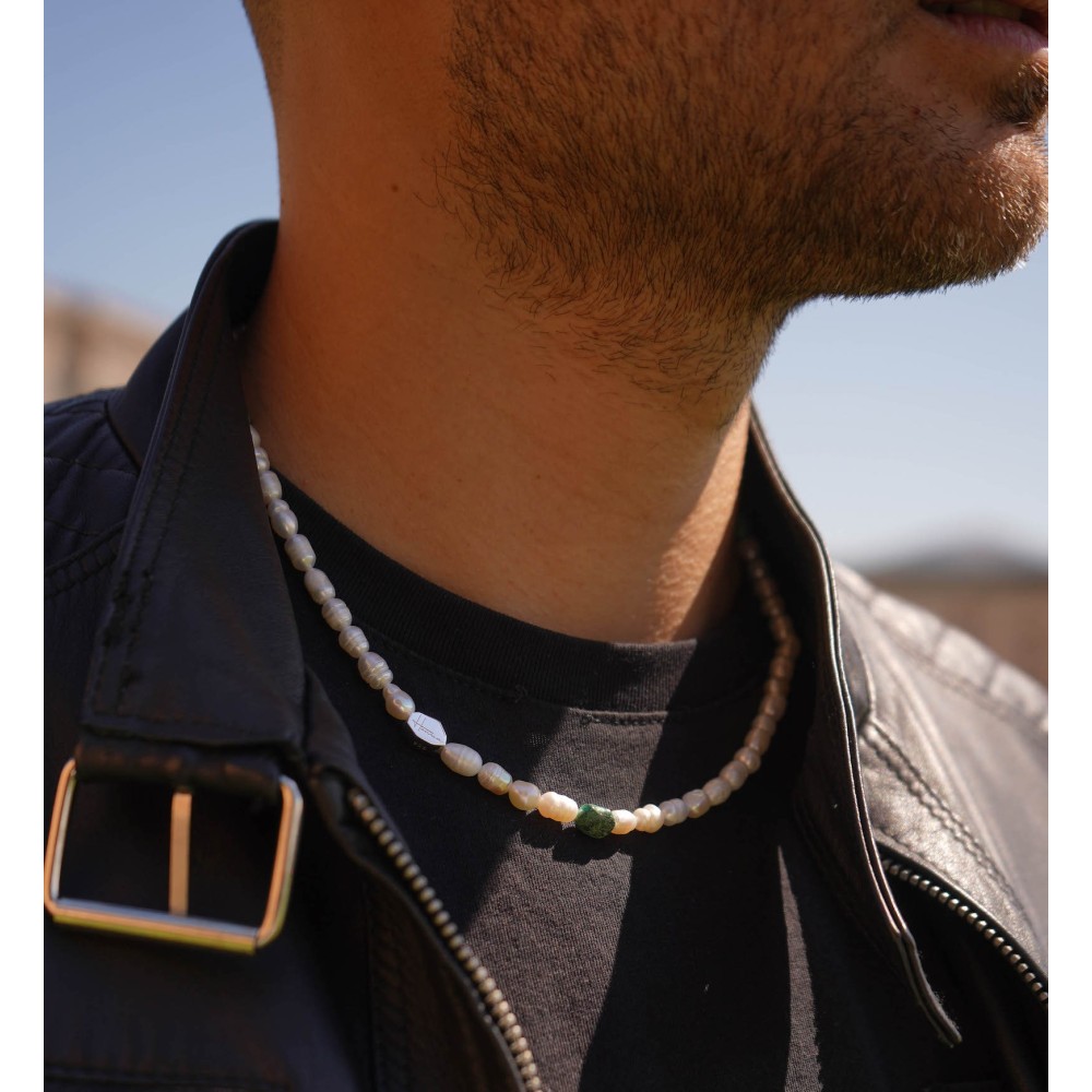 collana perle e pietre naturali