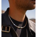 Natural river pearls necklace and 925% Silver