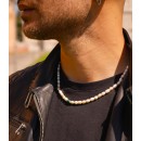 Natural river pearls necklace and 925% Silver