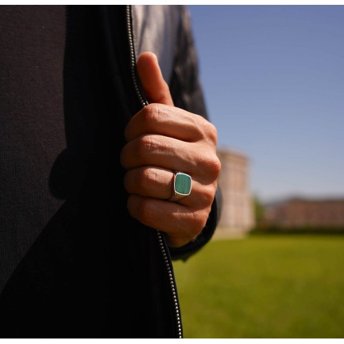 Men's Silver Ring 925% with... 2