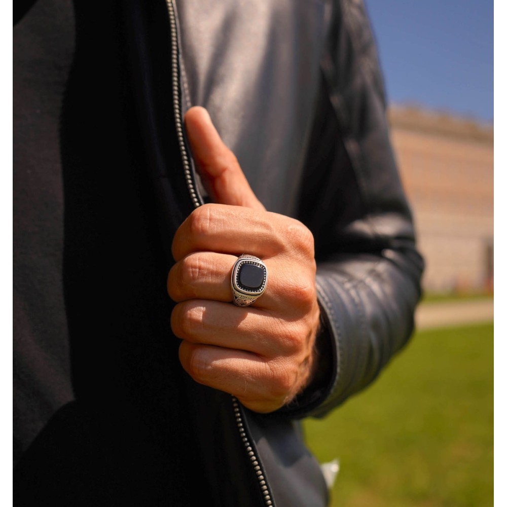 925% Silver Chevalier Ring with...