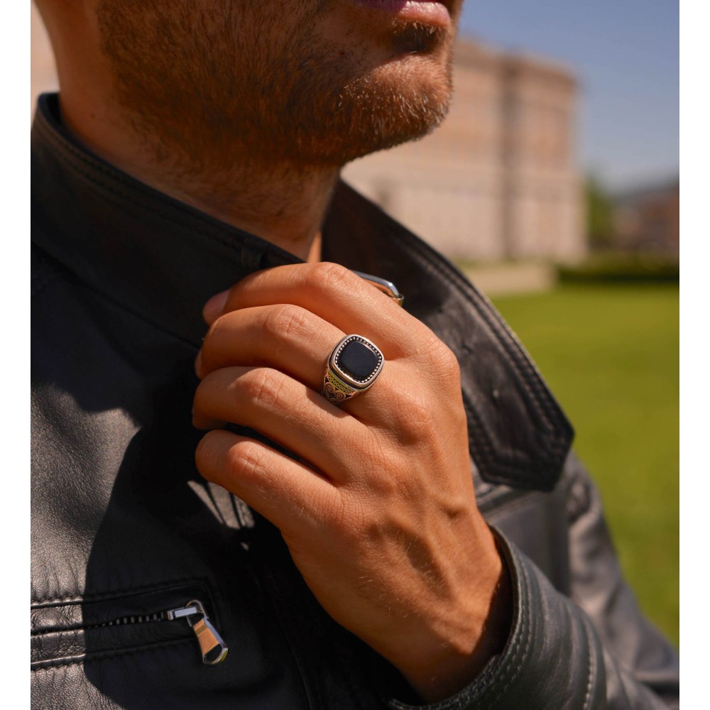 925% Silver Chevalier Ring with...