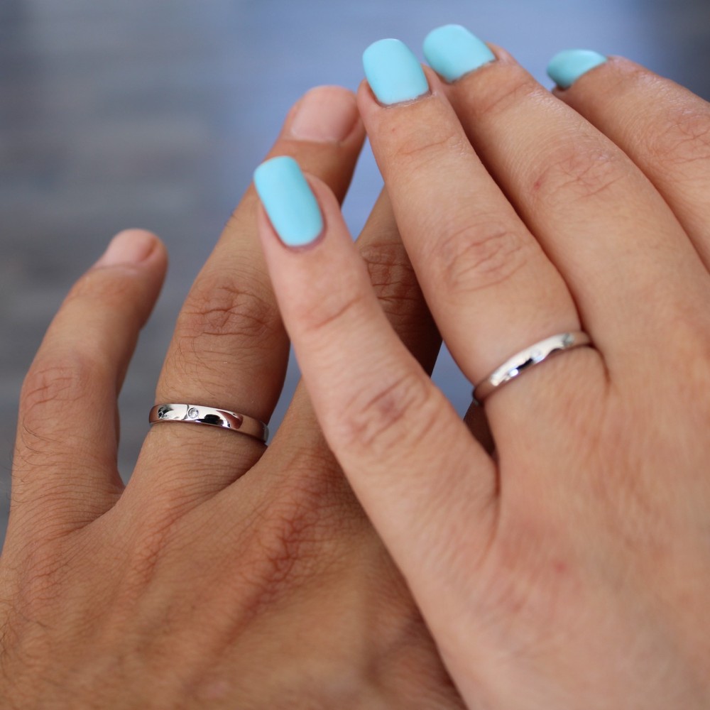 Engagement Rings Couple in 925...