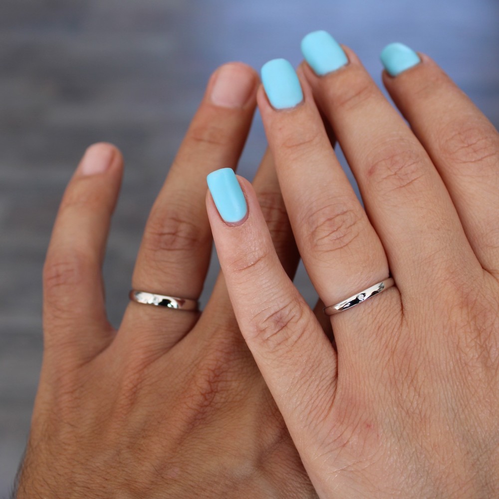 Engagement Rings Couple in 925...