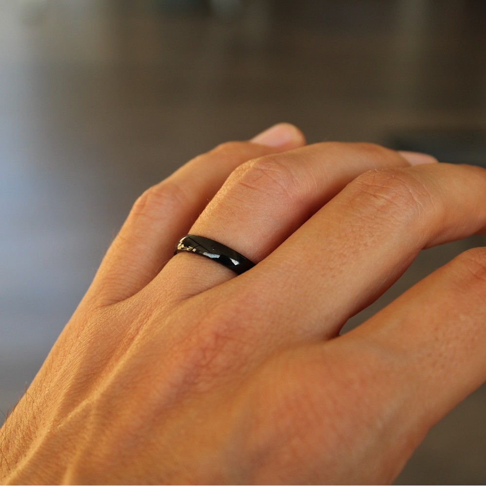 Wedding Bands Steel 4mm Classic...