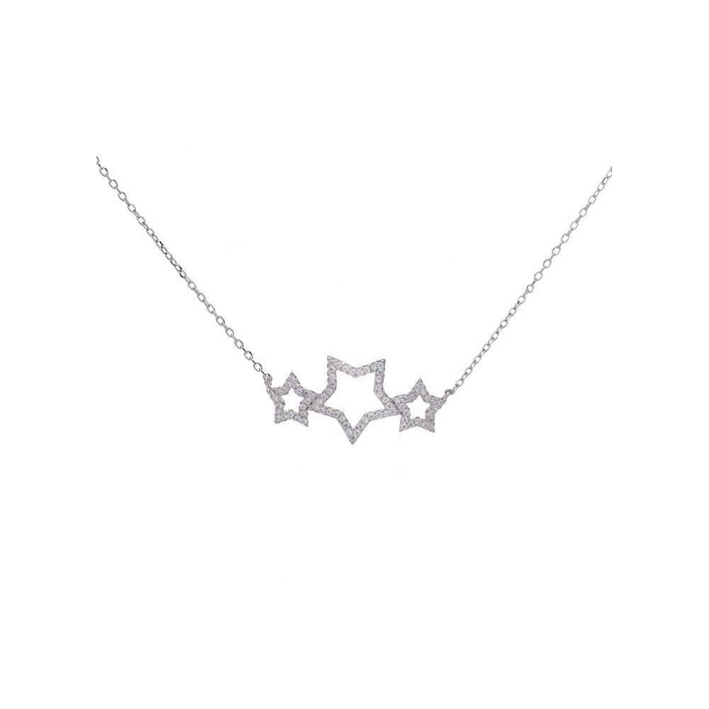 925 Silver Necklace with Crown of...
