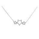 Collana Argento Stelle Zirconi