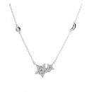 Catenina Argento Stelle Luna Zircone Cristalli