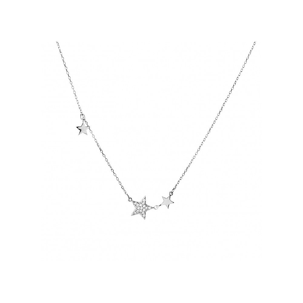 925 Silver Chain with Stars and...