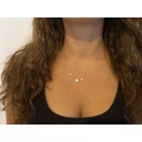 Girocollo stelle argento 925 e cristalli placcata oro