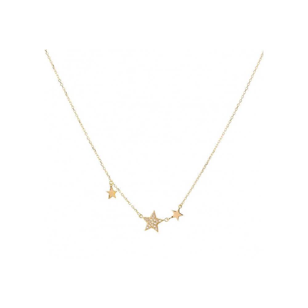 925 Silver Chain with Stars and...