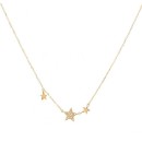 Catenina Argento 925 Stelle Zirconi Oro