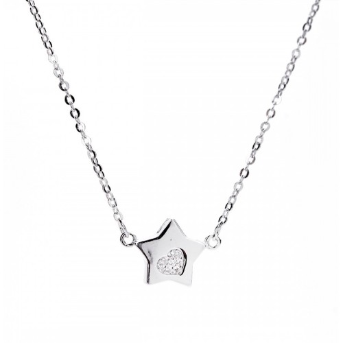 925 Silver Necklace With...
