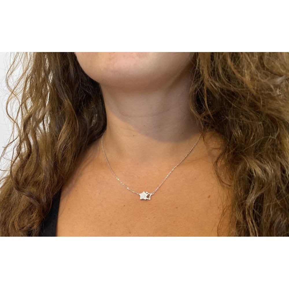 925 Silver Necklace With Crystal...