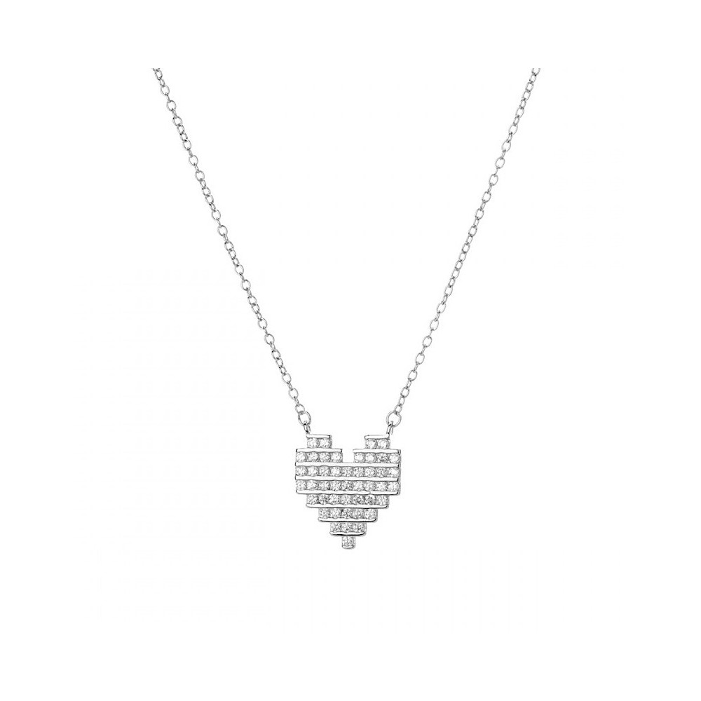 Women's Necklace in 925 Silver Heart...