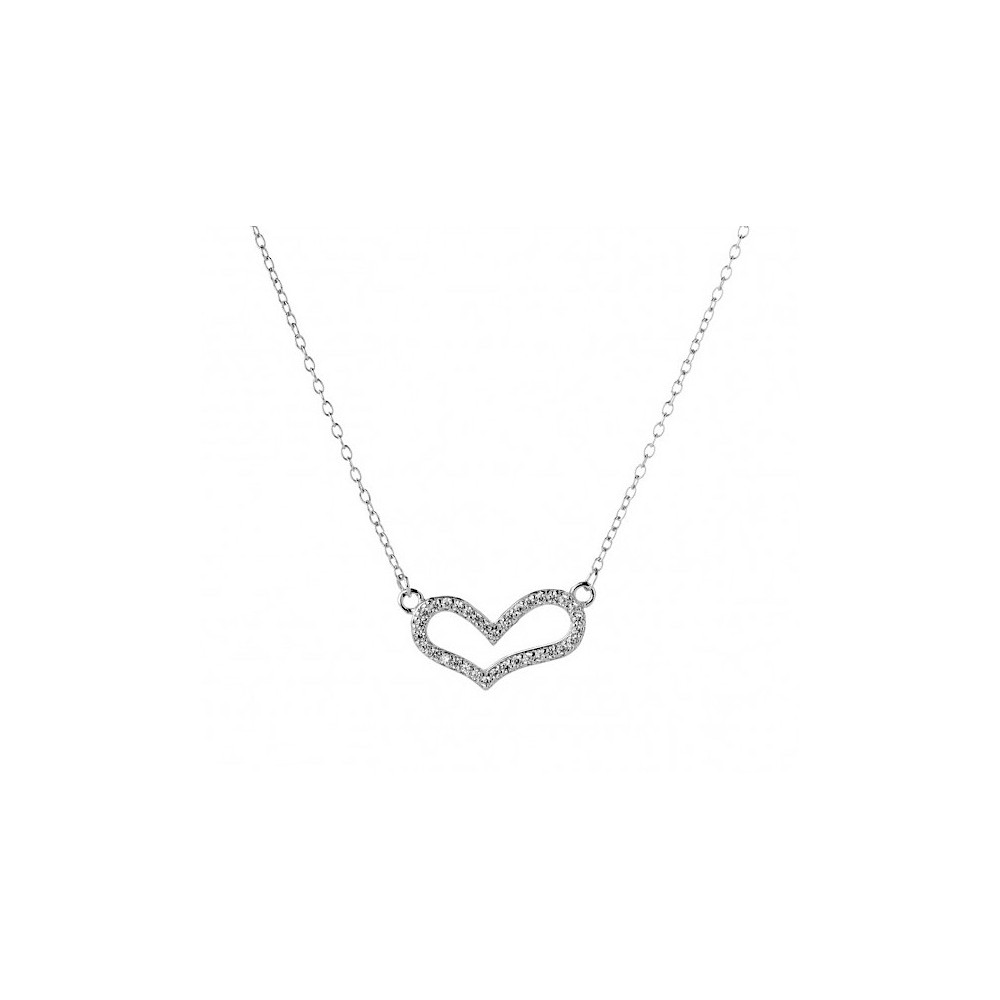 Women's Necklace in 925 Silver Heart...