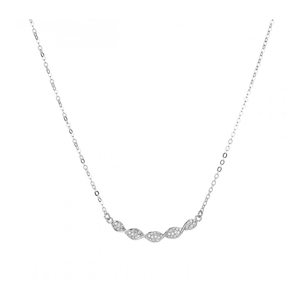 Collana Argento 925 Girocollo zirconi