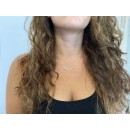 Women's Chain Necklace in 925 Silver Plated White Gold