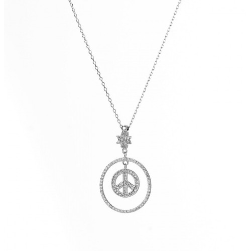 925 Silver Peace Symbol...