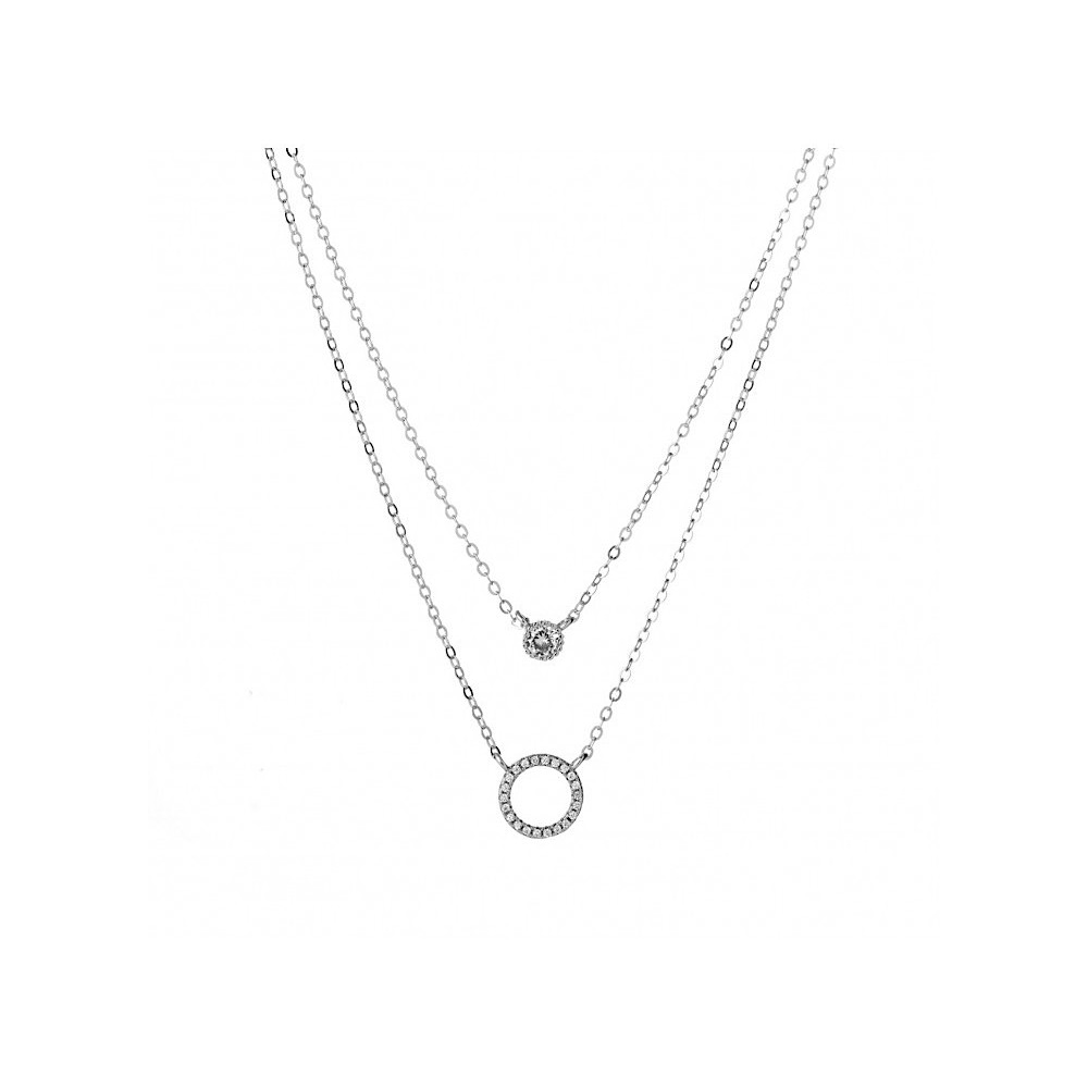 Double Chain Necklace Women's Point...