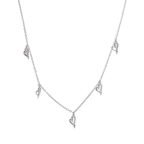 Girocollo argento 925 cuori