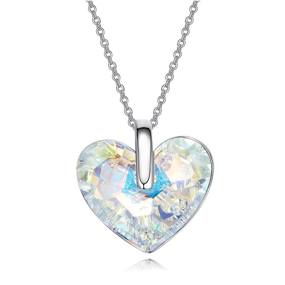 Collana cuore con cristalli swarovski elements