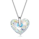 Collana cuore con cristalli swarovski elements