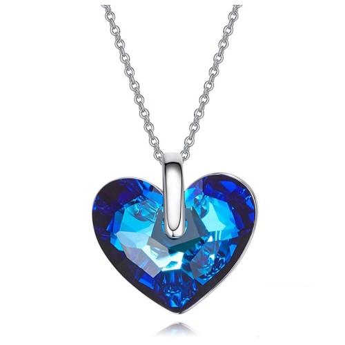 Collana cuore con cristalli swarovski elements