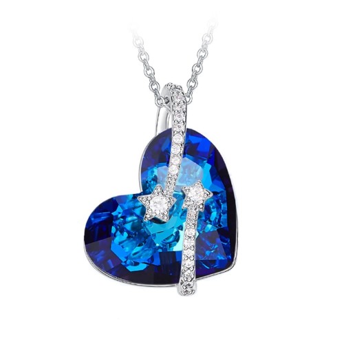 Women's Necklace Crystal...