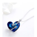 Collana Donna Cristallo Cuore Blu Swarovski Elements e Stelle