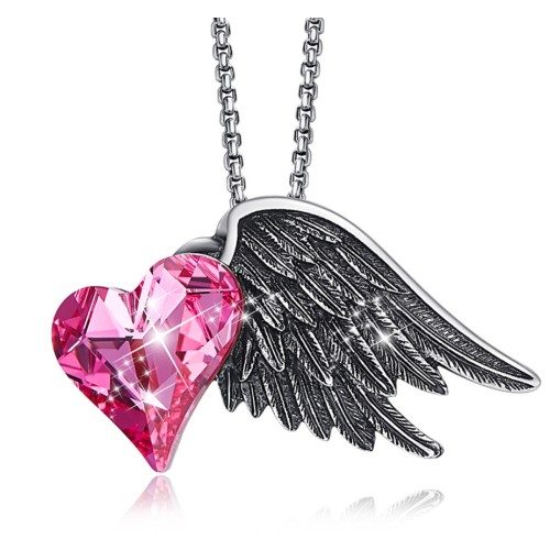 Women's Necklace Wings with...