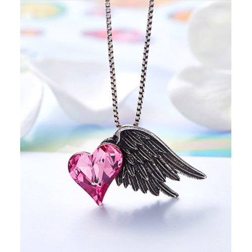 Collana Ali con cuore swarovski elements 2