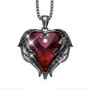 Collana con cuore Rosso swarovski elements