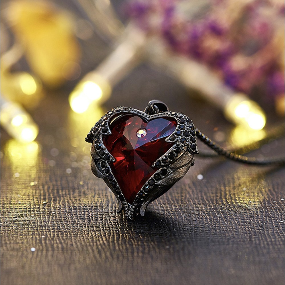 Collana Donna con Cuore Rossa...