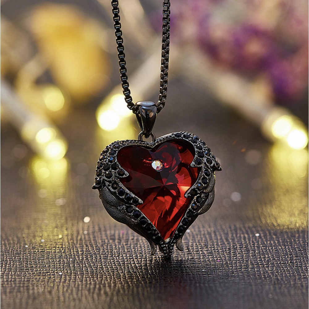 Collana Donna con Cuore Rossa...