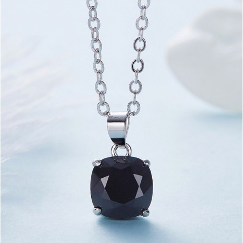 Catenina Oro bianco Cristallo nero swarovski 2