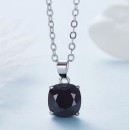 Collana Donna con Punto Luce Nero in Cristallo Swarovski Elements