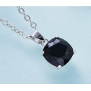 Collana Donna con Punto Luce Nero in Cristallo Swarovski Elements