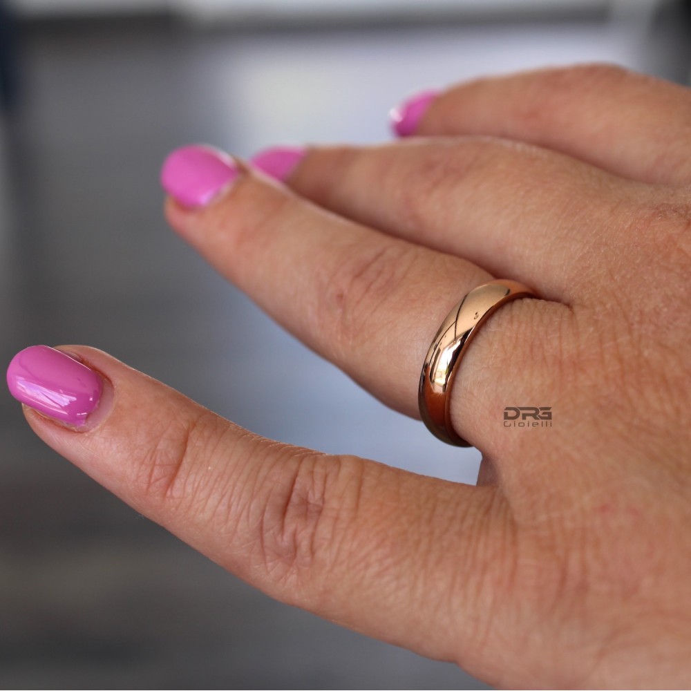 Pair of Classic Simple 4mm Rose Gold...