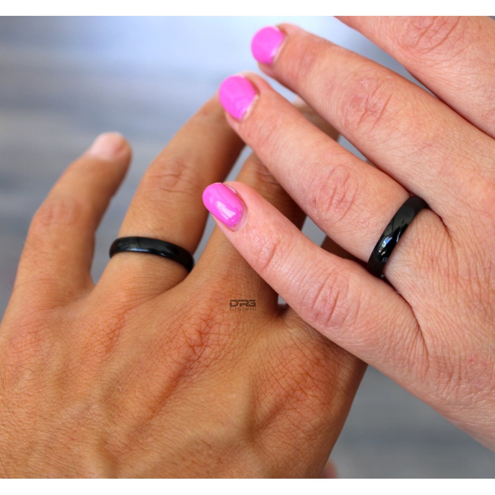 Wedding Bands Steel 4mm Classic...