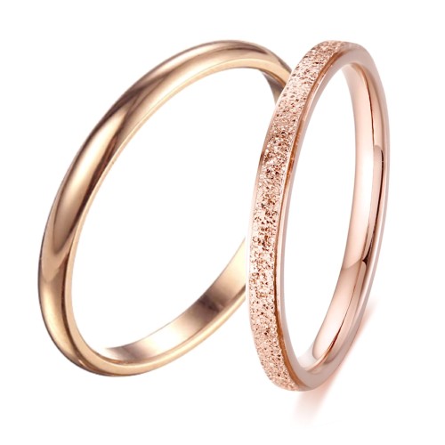 Fedine fidanzamento semplici sottili oro rosa