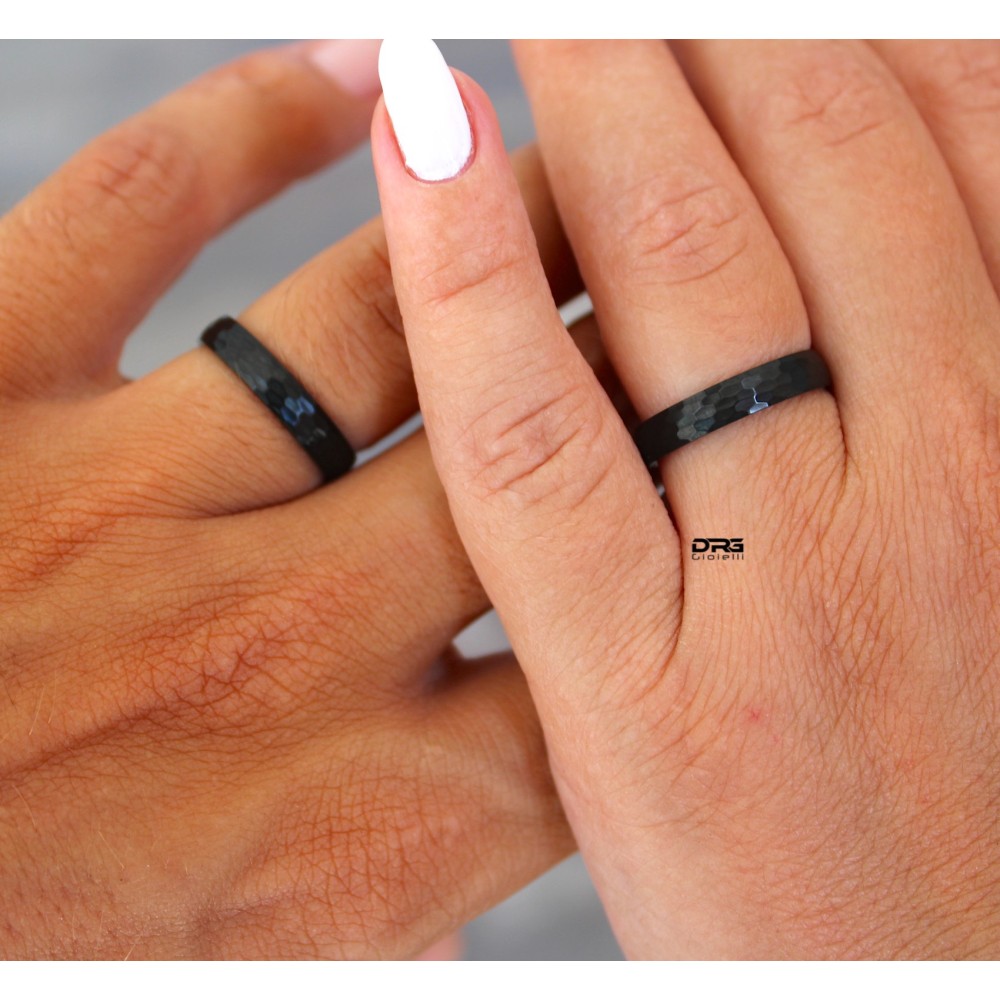 Wedding Rings 4mm Steel Classic...