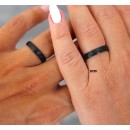 Fedi Acciaio Martellate Fidanzamento