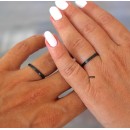 Anelli 2 mm fidanzamento nuziali acciaio inox