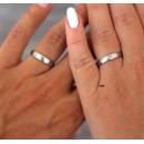 copy of Wedding Rings 4mm Steel Classic Hammered Black Band with Engraving Engagement Couple