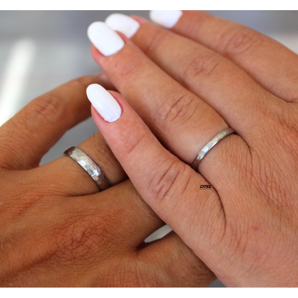 Fedi fedine fidanzamento uomo donna acciaio inox