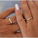 copy of Pair of Wedding Bands Stainless Steel Classic Simple 4mm Rose Gold